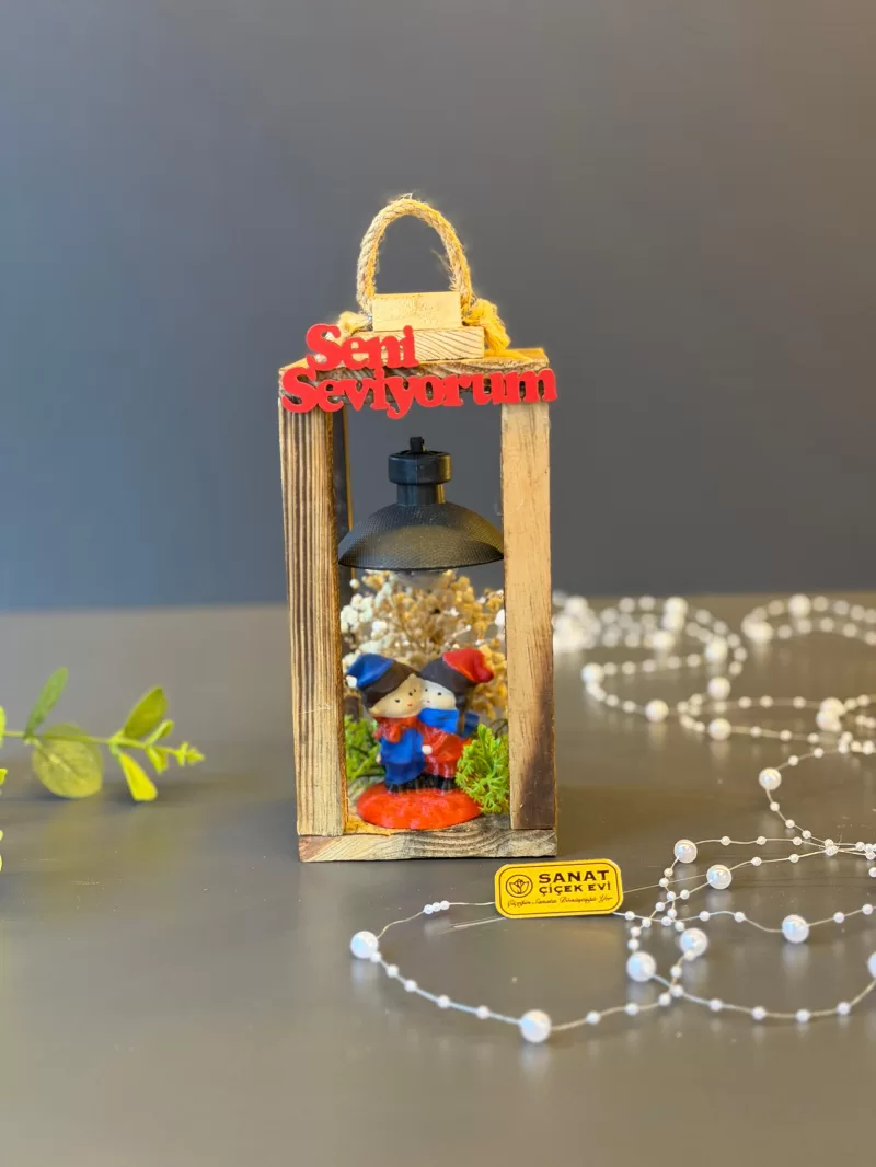 Işıklı Ahşap Dekor Hediyelik