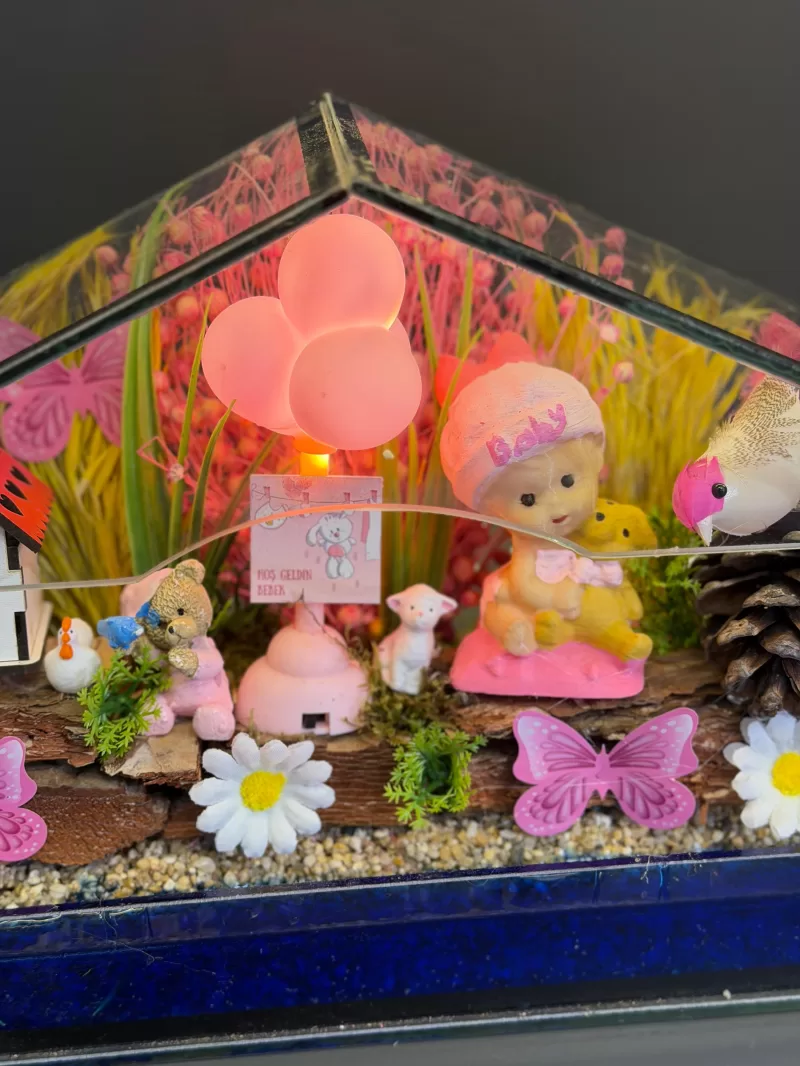 Cam Ev  Kız Bebek Teraryum