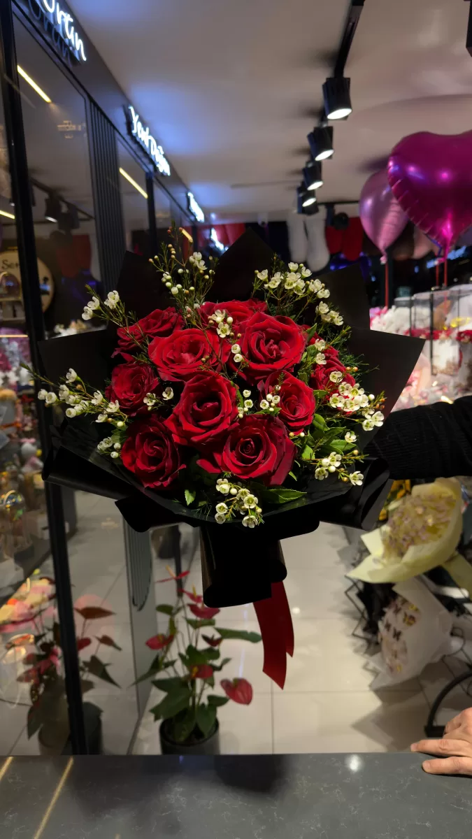 Premium Kırmızı Gül Buketi