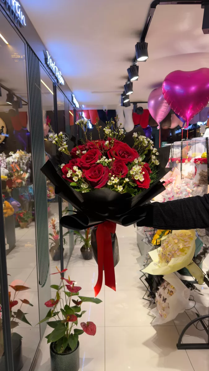 Premium Kırmızı Gül Buketi
