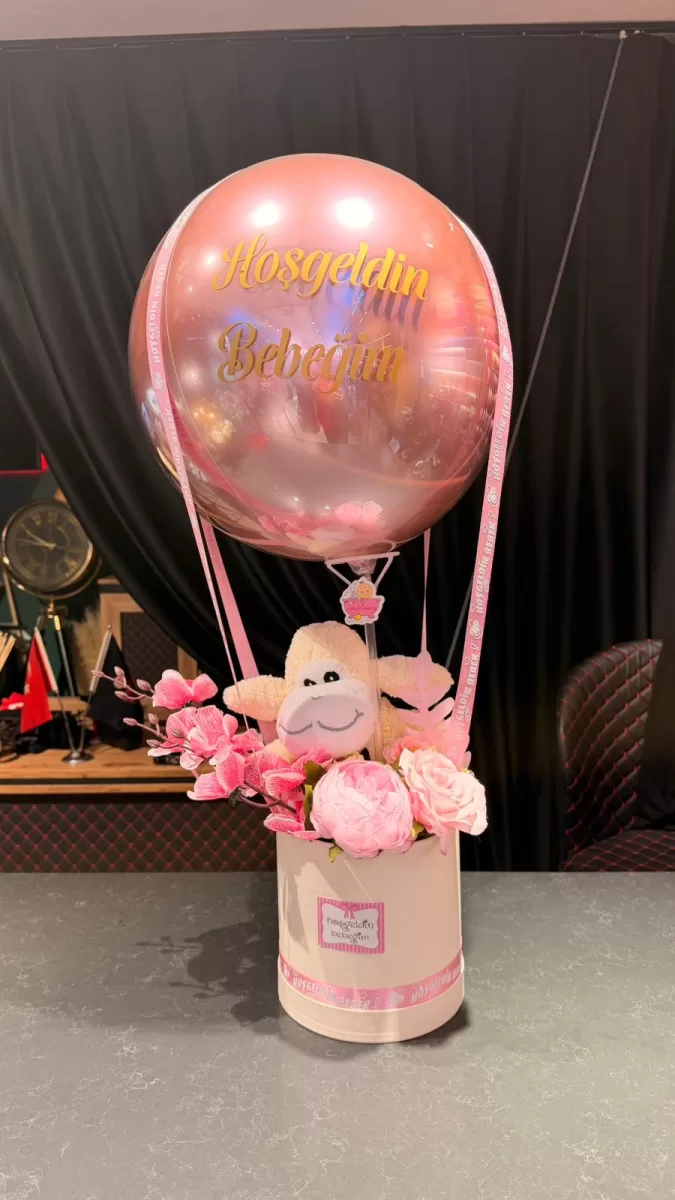 Gebze Kız Bebek Balonlu Kutu