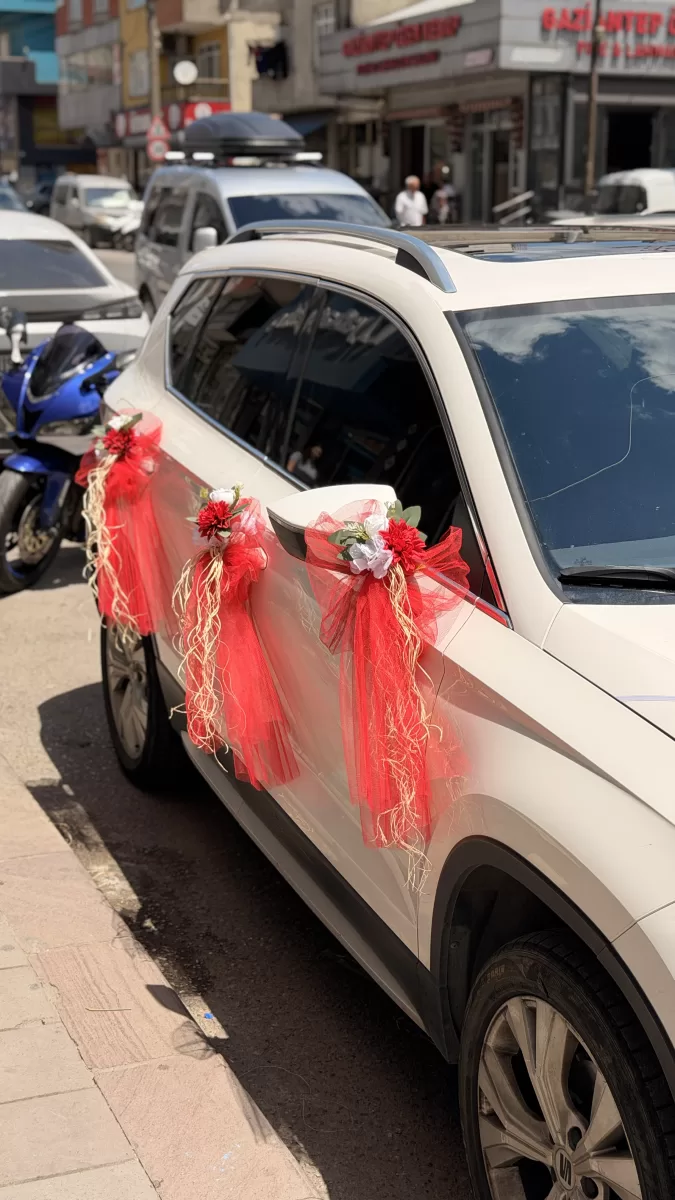 Kırmızı Beyaz Suv Süsleme