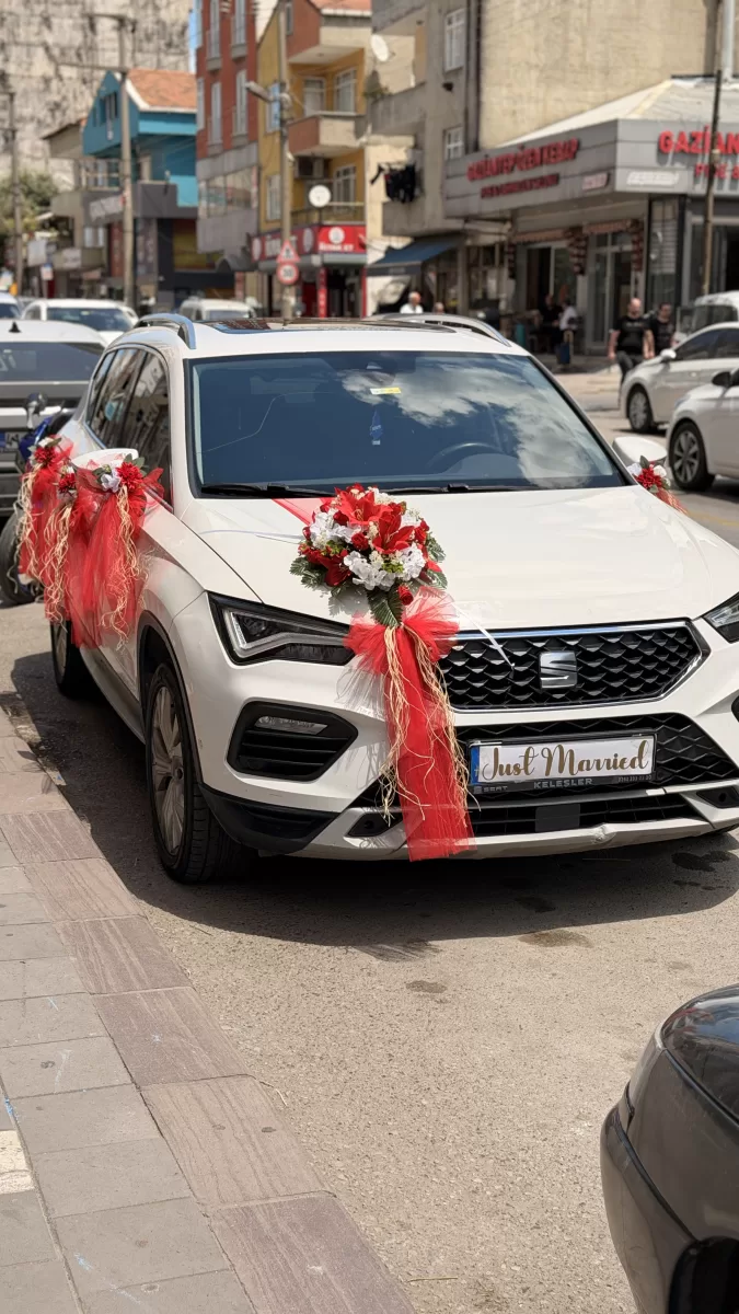 Kırmızı Beyaz Suv Süsleme