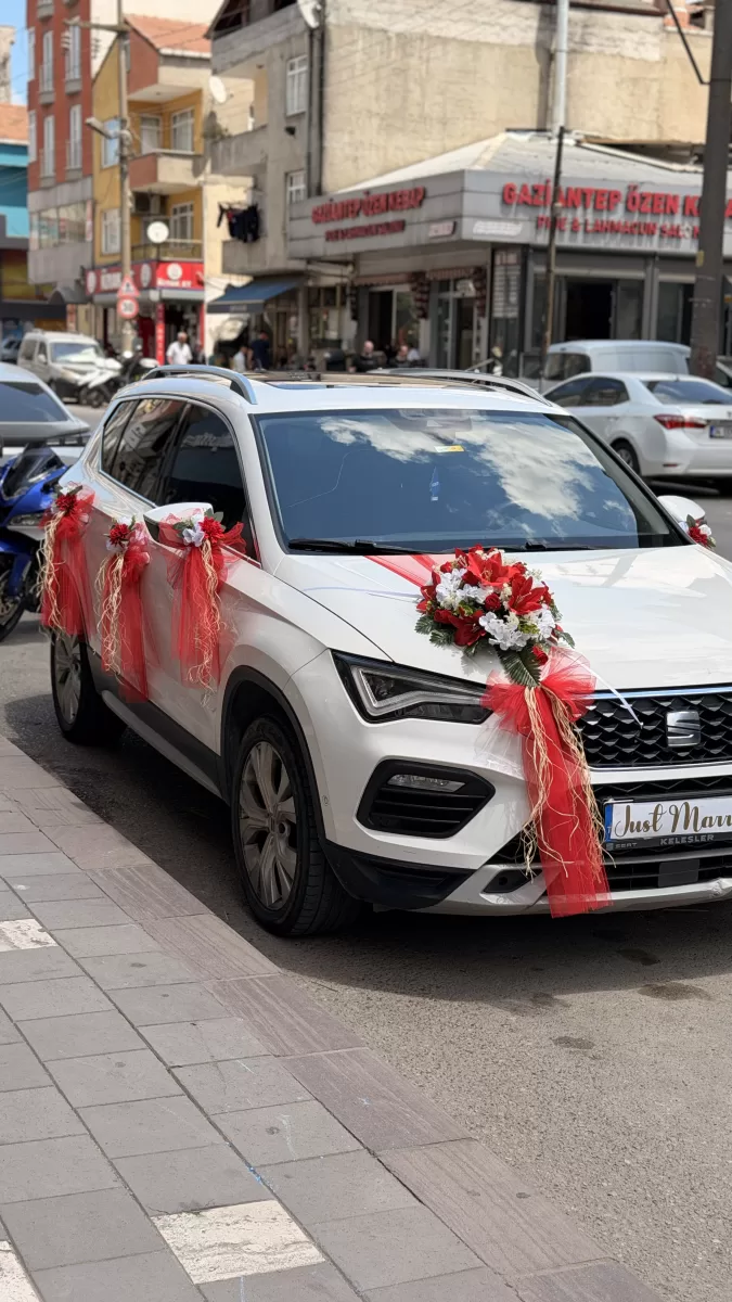 Kırmızı Beyaz Suv Süsleme