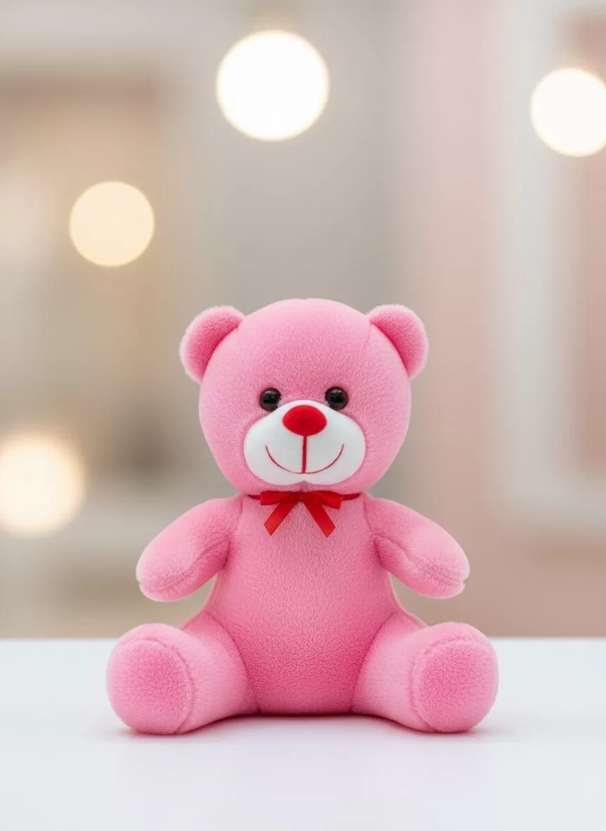 25 Cm Pembe Peluş Ayıcık
