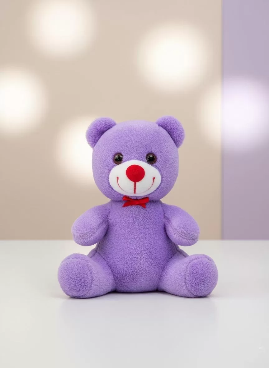 25 Cm Lila Peluş Ayıcık