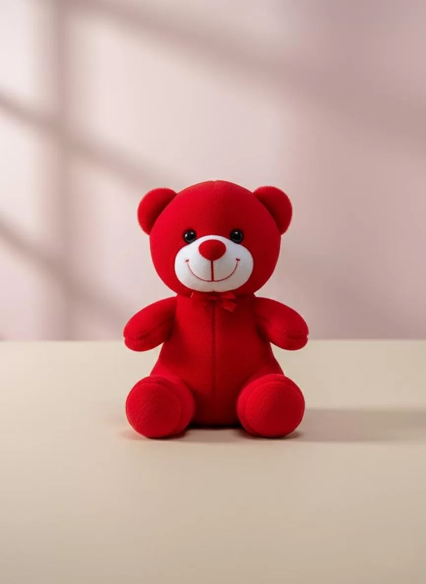 25Cm Kırmızı Peluş Ayıcık