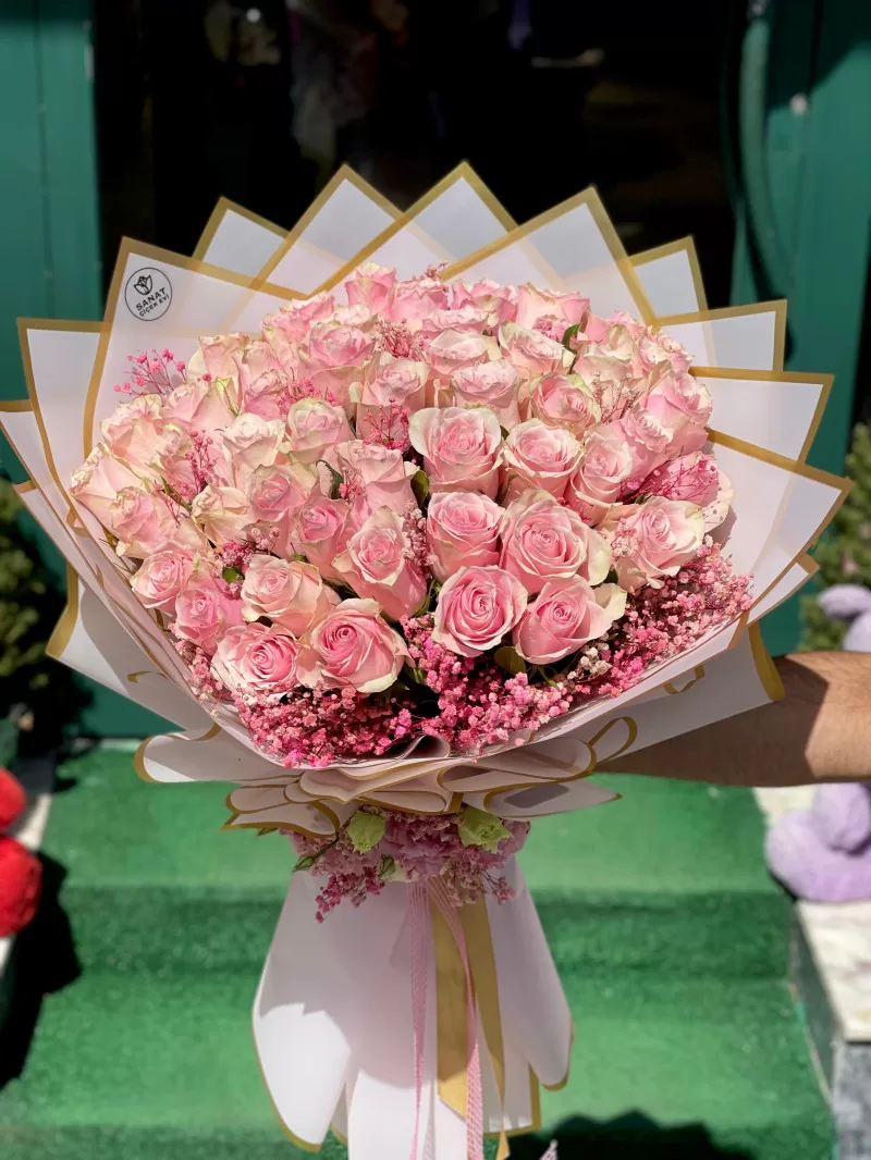 41 Pembe Gül Buketi