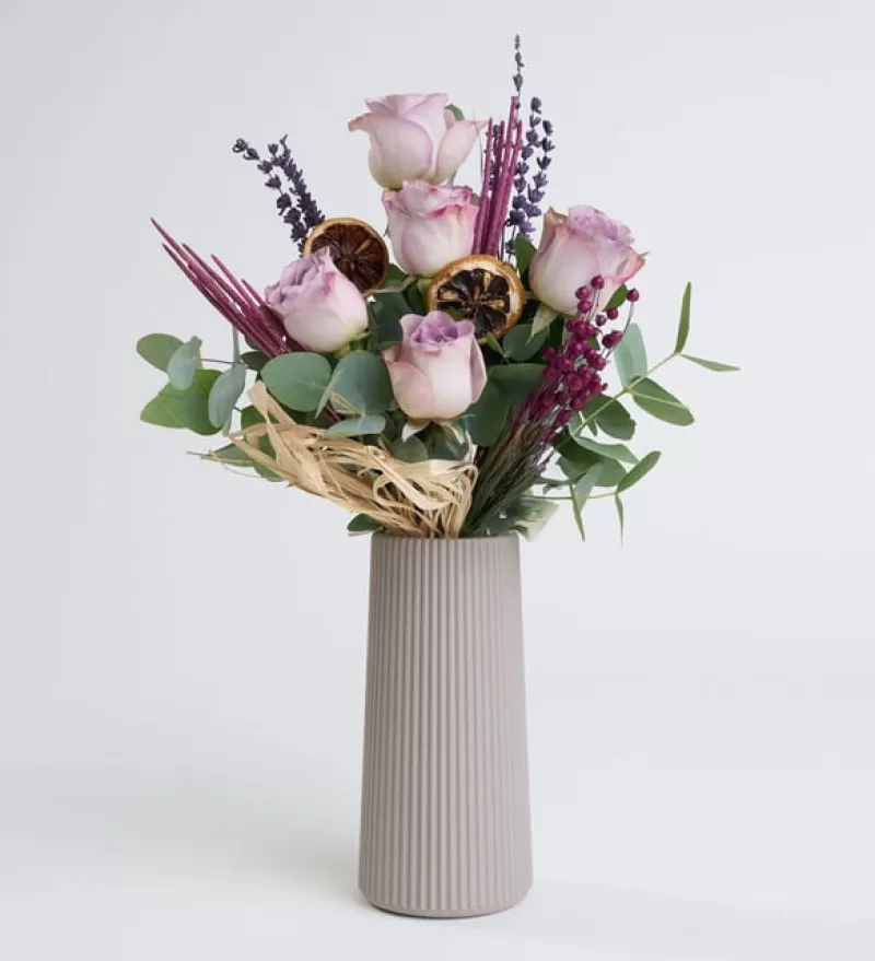 Polimer vazoda 5 Lila Gül