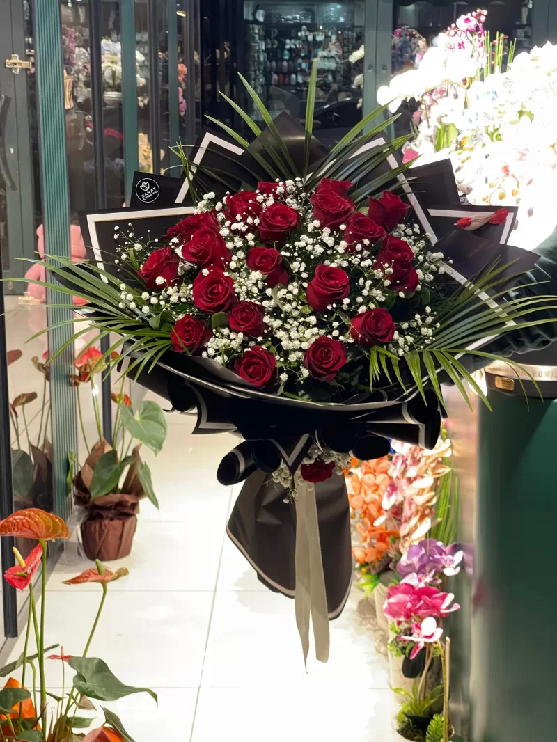 20 Kırmızı Gül Buketi