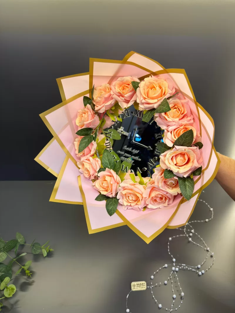 Işıklı Ve Aynalı Yapay Buket