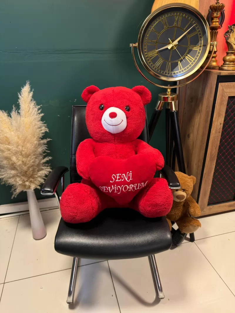 70 Cm Kırmızı Peluş Ayıcık
