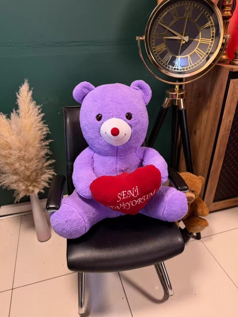 70 Cm Lila Peluş Ayıcık