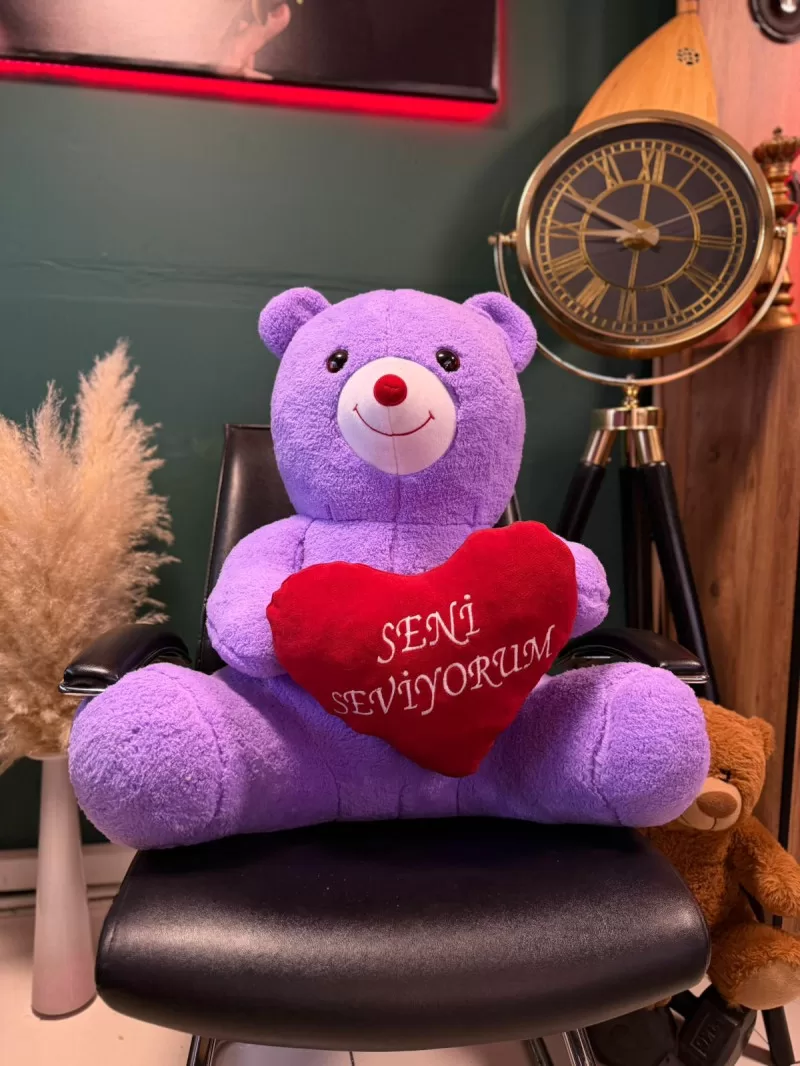 70 Cm Lila Peluş Ayıcık
