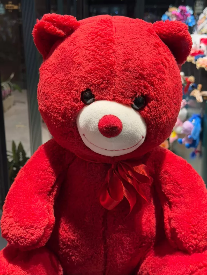 55 Cm Kırmızı Peluş Ayıcık