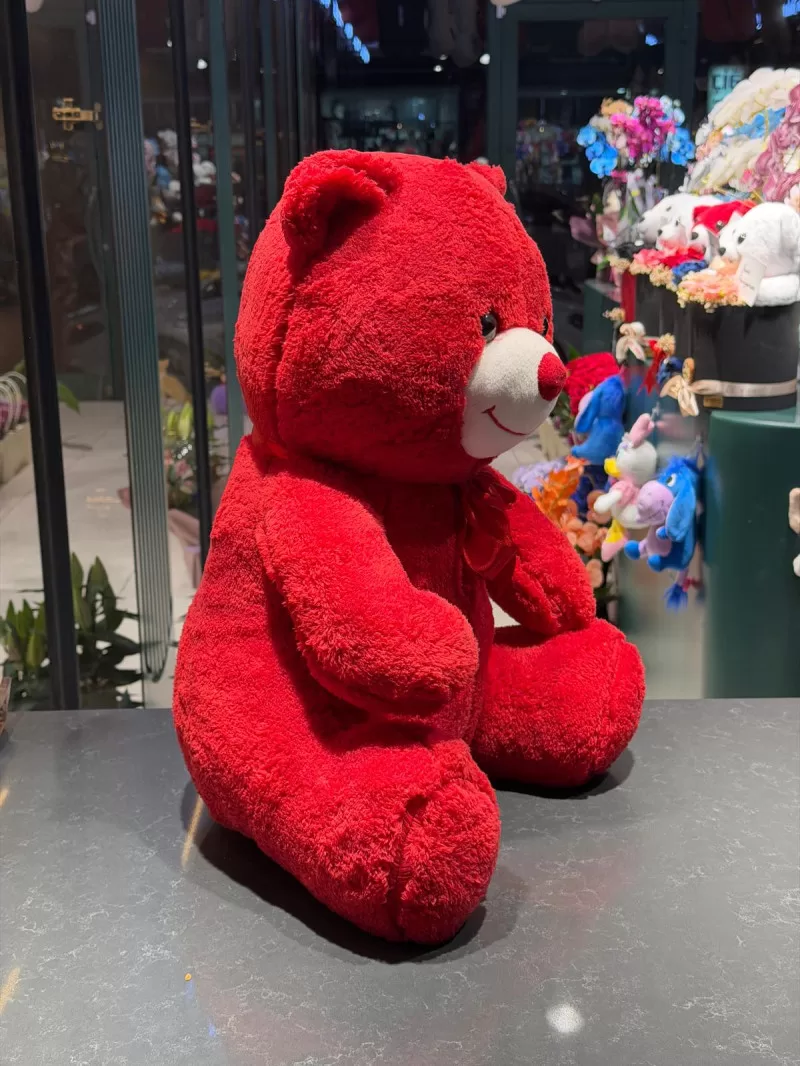55 Cm Kırmızı Peluş Ayıcık
