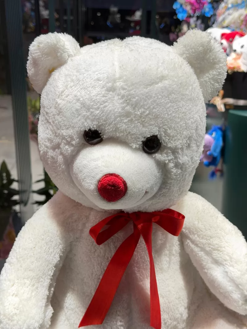 55 Cm Beyaz  Peluş Ayıcık