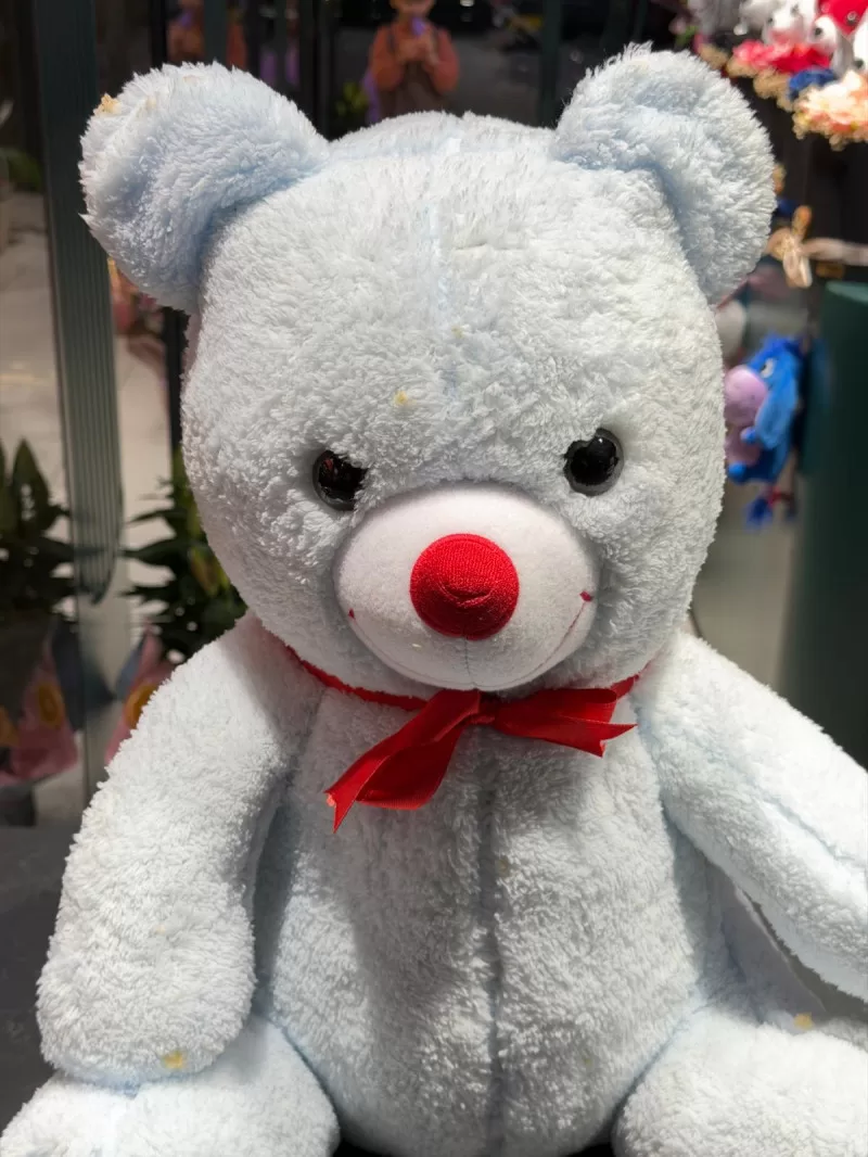 55 Cm Buz Mavisi Peluş Ayıcık