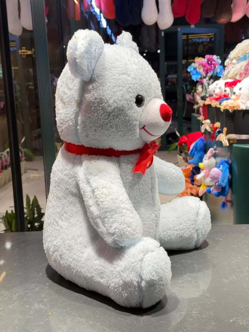 55 Cm Buz Mavisi Peluş Ayıcık
