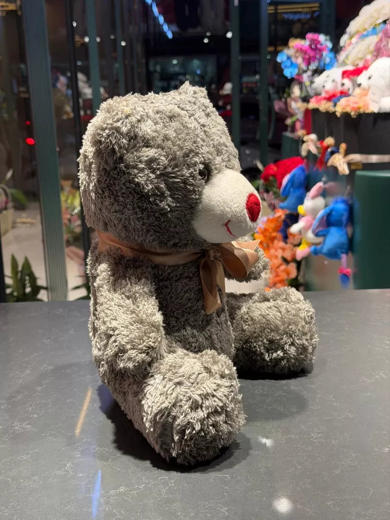 35 cm Gri Peluş Ayıcık