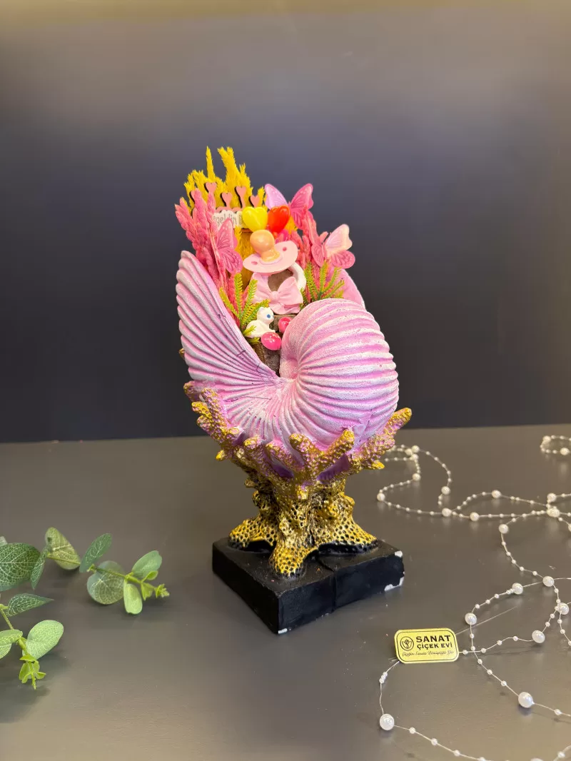 Salyangoz Vazoda KızBebek Teraryum