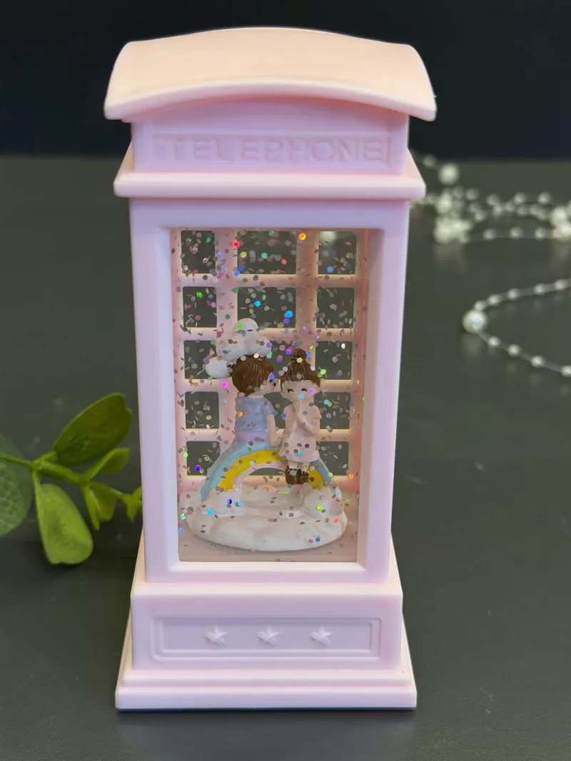 ışılı Telefon Kulübesi Tasarımı Kar Güresi