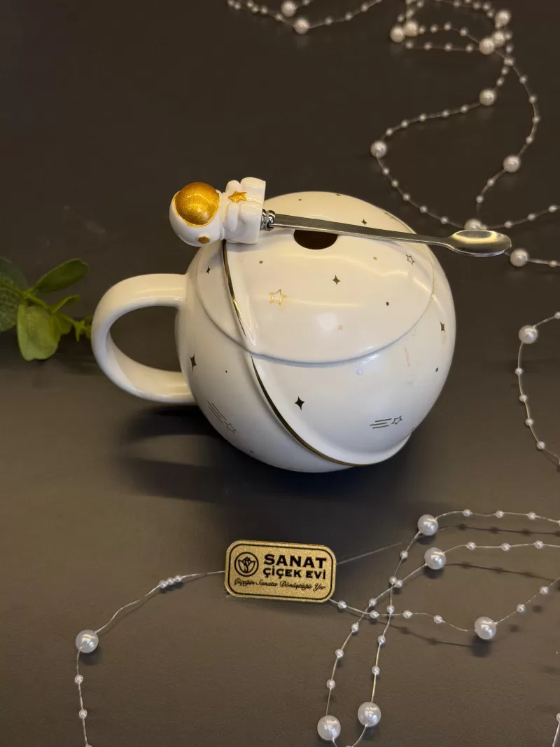 Koleksiyonluk Özel Tasarım Astronot Kupa