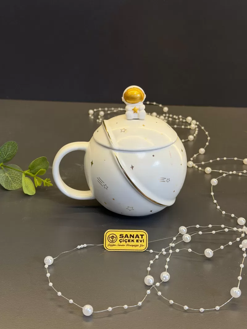 Koleksiyonluk Özel Tasarım Astronot Kupa