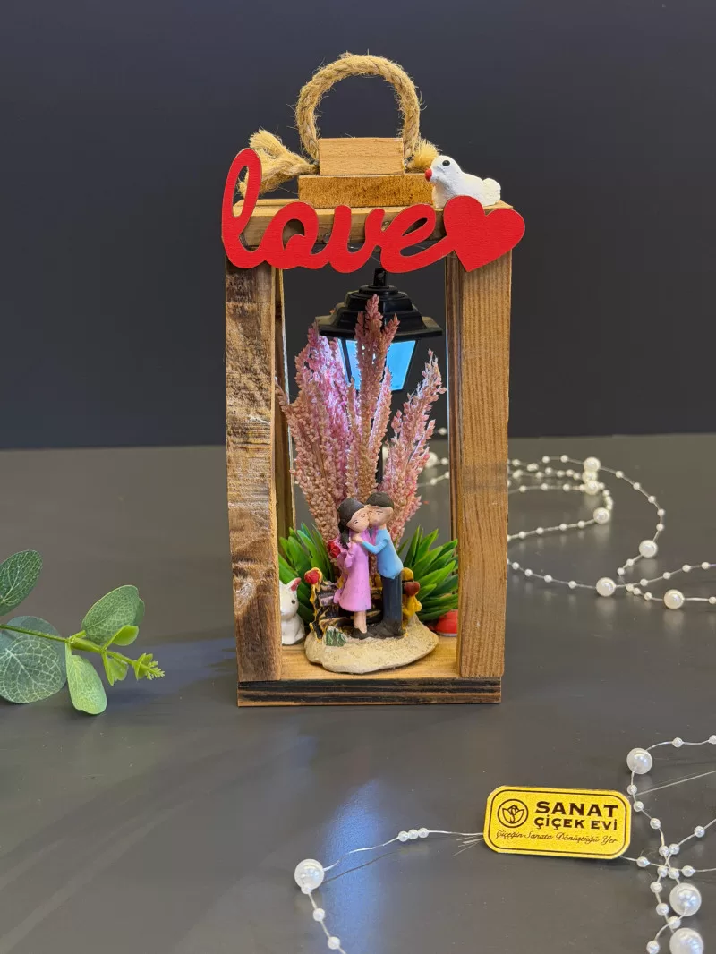 Işıklı Ahşap Dekor Hediyelik