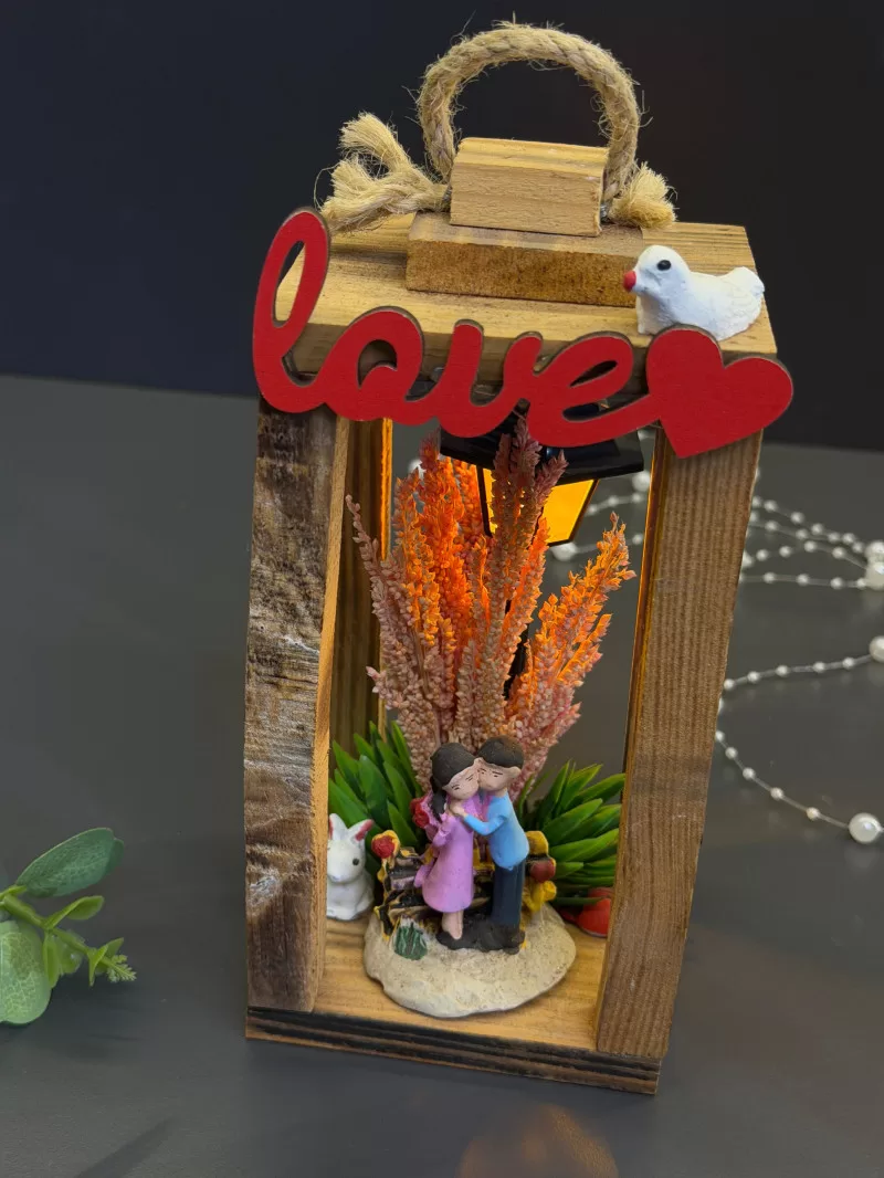 Işıklı Ahşap Dekor Hediyelik