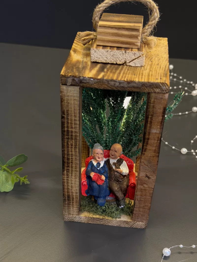 Işıklı Ahşap Dekor Hediyelik